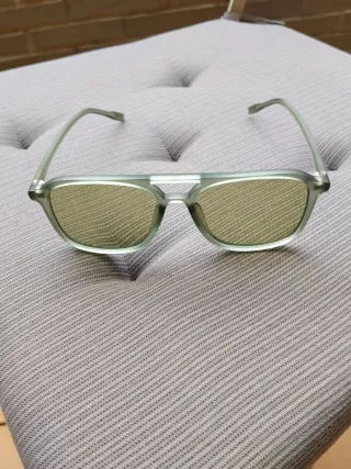 Gafas aviador montura acetato verde