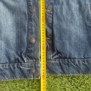 Mango Denim Jacket L Blue Vintage Trucker Cotton L