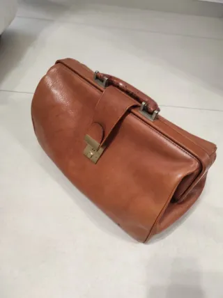 Valigetta medico vintage pelle marrone