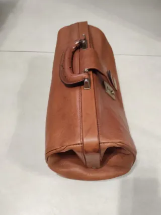 Valigetta medico vintage pelle marrone