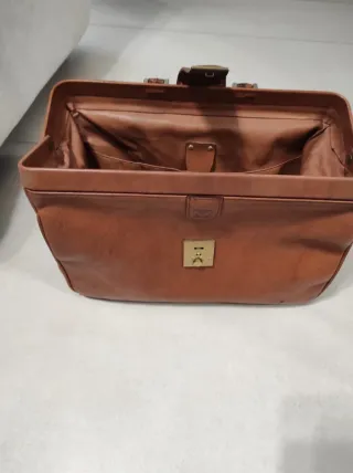 Valigetta medico vintage pelle marrone