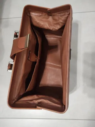 Valigetta medico vintage pelle marrone