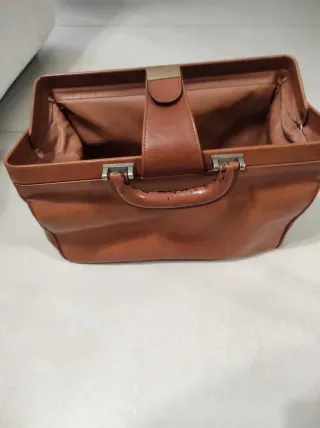 Valigetta medico vintage pelle marrone