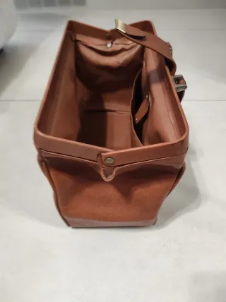 Valigetta medico vintage pelle marrone