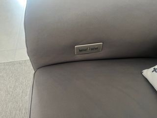 Sofá modular gris electrico