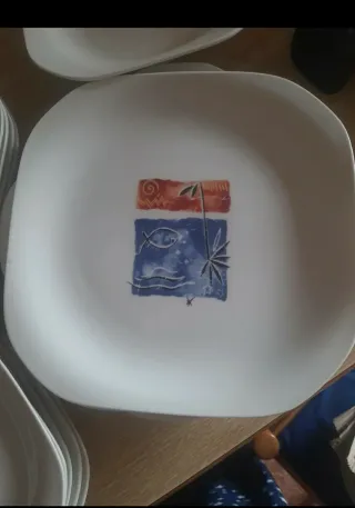 Vajilla Porcelana 21 Piezas