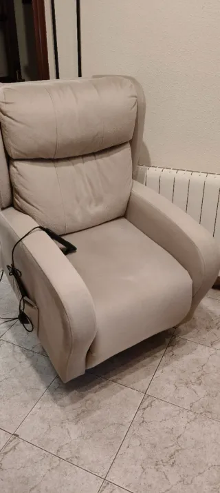 Poltrona Relax Elettrica Beige