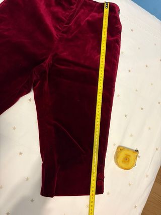 Pantalón de niño fallero rojo granate