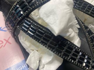 Sandalias Skechers Negras Mujer