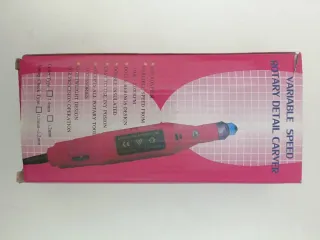 Pulidor Uñas Gel Eléctrico Azul y Plateado