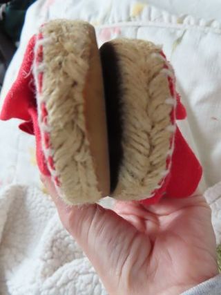 Alpargatas artesanales hombre rojas nuevas