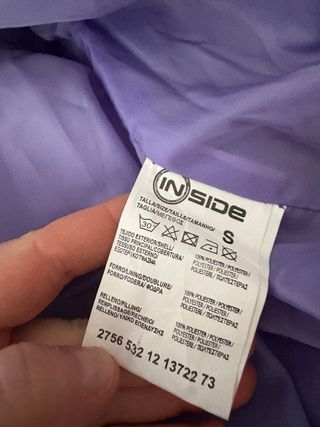 Chaqueta corta acolchada Inside Lavanda