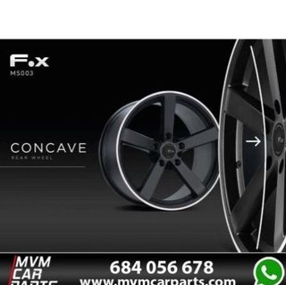Juego de 4 Llantas 19 Fox MS003 Black Concave BM08