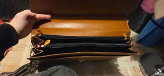 Maletín de cuero Granday marrón nuevo