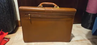 Maletín de cuero Granday marrón nuevo