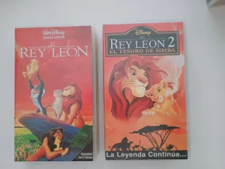 VHS Disney El Rey León y El Rey León 2