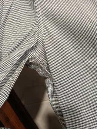 Camisa H&M Rayas Azul/Gris Talla M