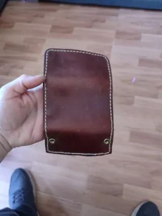 Cartera portallaves de cuero