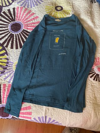 Camiseta manga larga con dibujo