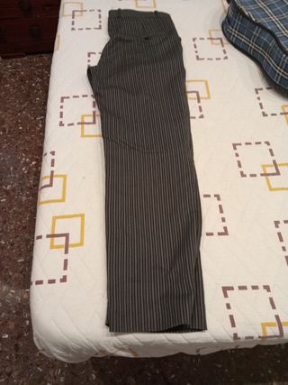 Pantalones grises de raya diplomática