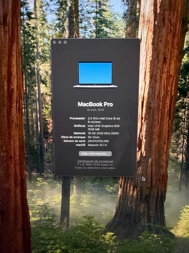 MacBook Pro 15' Intel i9 2.4GHz Touch Bar afbeelding 4