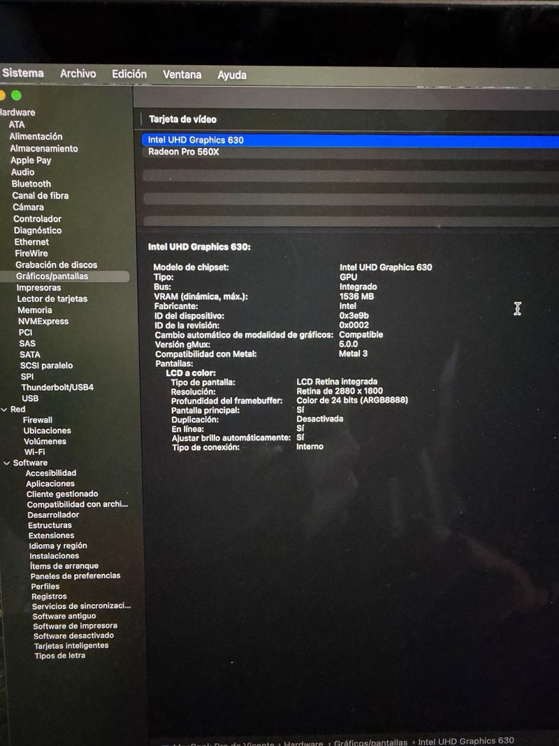 MacBook Pro 15' Intel i9 2.4GHz Touch Bar afbeelding 6
