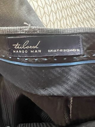 Traje de hombre gris Mango