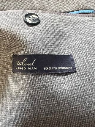 Traje de hombre gris Mango