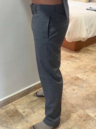 Traje de hombre gris Mango