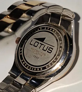 Reloj Lotus Edición 15896 Oro y Plata, esfera rosa