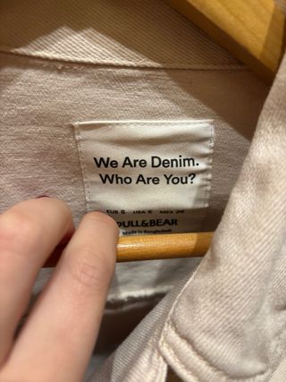 Chaqueta vaquera Pull&Bear beige