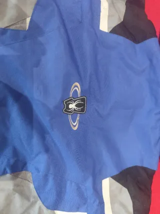 Chaqueta de esquí Spyder azul y negra