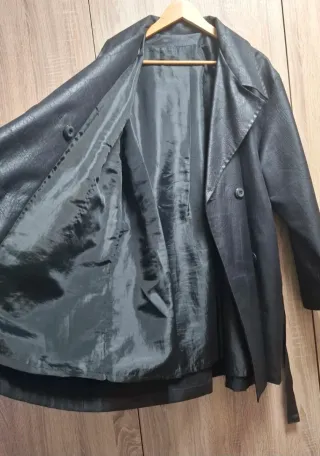 Gabardina efecto piel serpiente vintage talla XXL