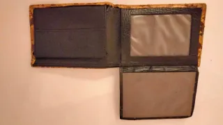 Portafoglio Uomo in Pitone Beige e Marrone