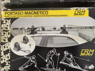 2x Portasci Da Tetto Magnetico Universale Cam. Nu
