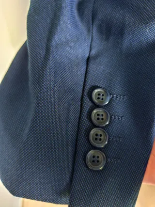 Traje de hombre azul