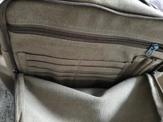 Bolso unisex de lona.