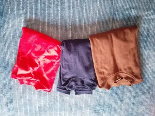 Lote 3 camisetas cuello alto