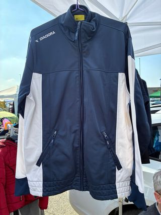 Felpa Diadora blu e bianca ragaZo