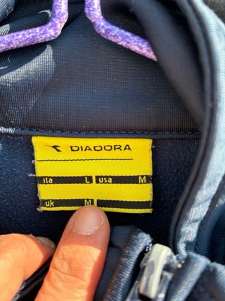 Felpa Diadora blu e bianca ragaZo