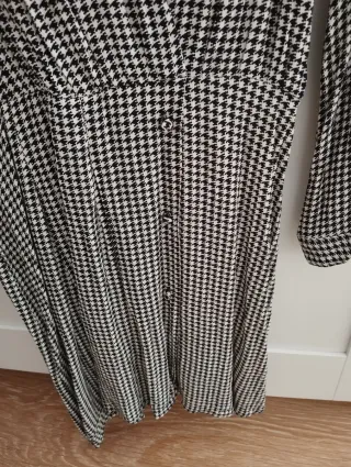 Vestido Zara estampado pata de gallo