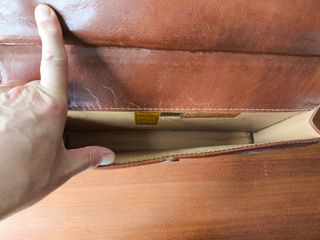 Maletín médico antiguo piel marrón