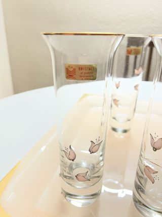 Juego Vasos y Cubitera Swarovski Cristal