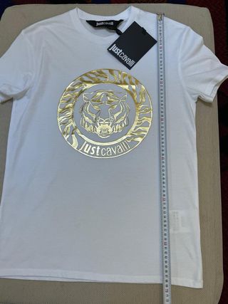 T-shirt Just Cavalli bianca taglia XS