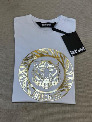 T-shirt Just Cavalli bianca taglia XS