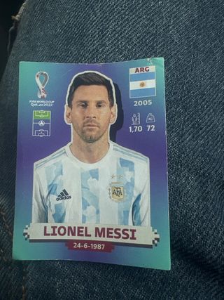 Cromo Messi Mundial Qatar 2022