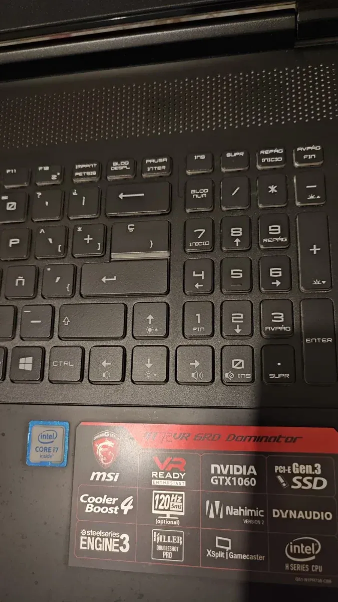Portátil MSI Negro GT72VR 6RD Dominator Pro afbeelding 3