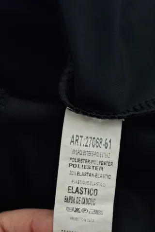 Abito lungo nero con spalline gioiello