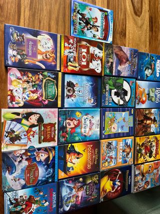 Pack 21 DVDs Infantiles Disney y Dreamworks