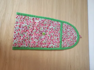 Conjunto bebé floral con encaje